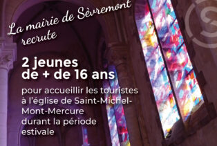 La mairie recrute 2 jeunes pour les visites de l&rsquo;église de Saint-Michel-Mont-Mercure